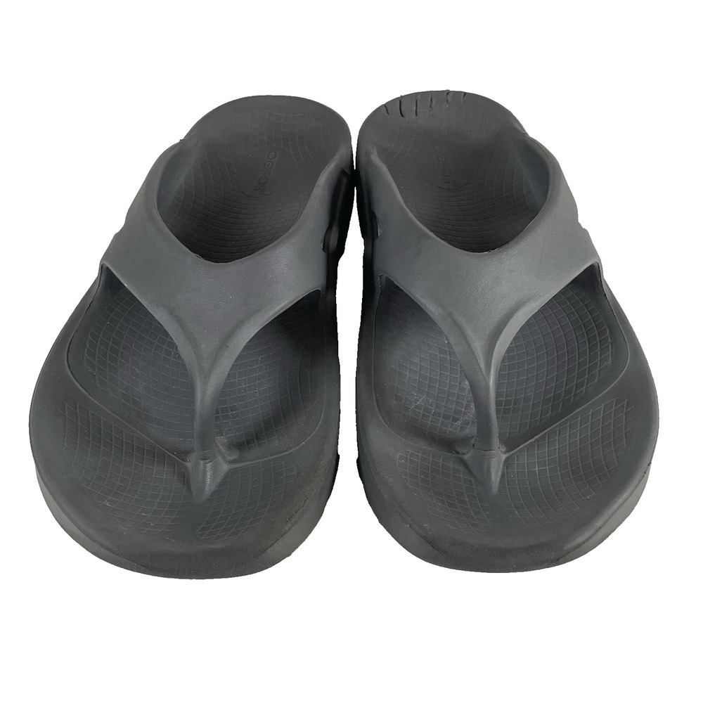 Oofos OOriginal Flip Flop Thong Slip On Recovery Sandals Mens 11 Womens 13 Gray